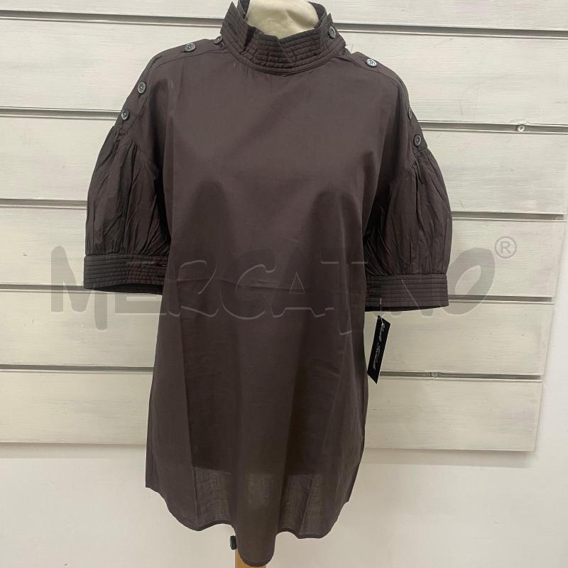 CAMICIA DONNA GRIFONI COTONE MARRONE | Mercatino dell'Usato Lago patria - giugliano in c. 1