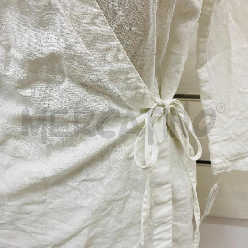CAMICIA DONNA L.O.G.G BIANCA LINO E COTONE LACCIO | Mercatino dell'Usato Lago patria - giugliano in c. 2