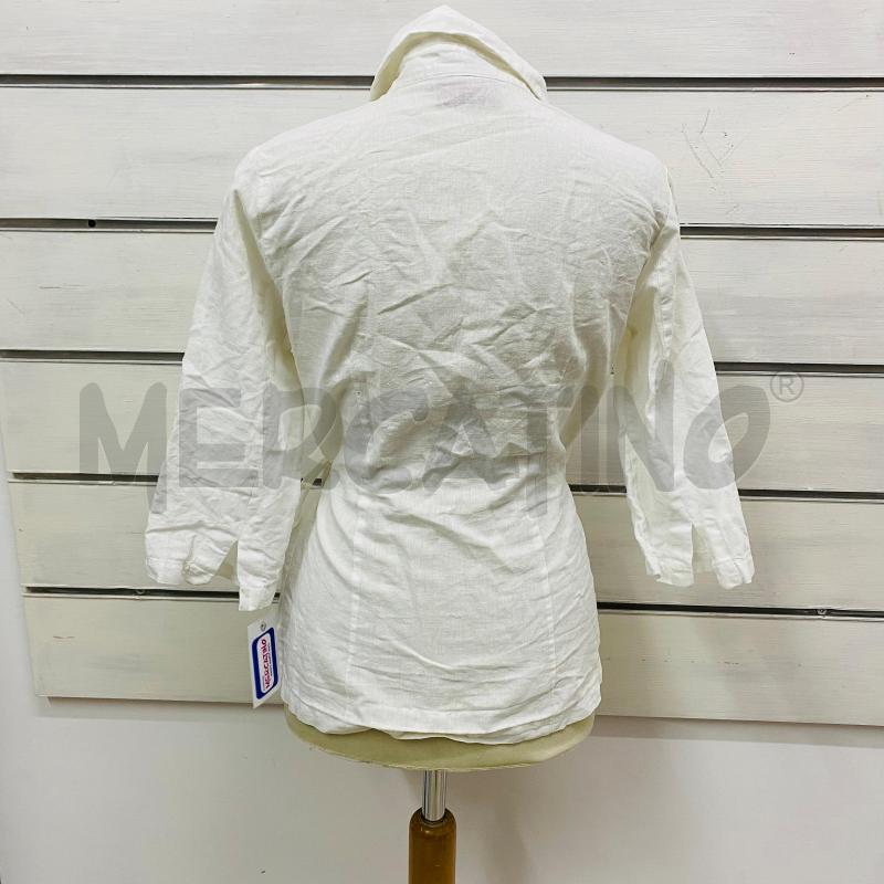 CAMICIA DONNA L.O.G.G BIANCA LINO E COTONE LACCIO | Mercatino dell'Usato Lago patria - giugliano in c. 5