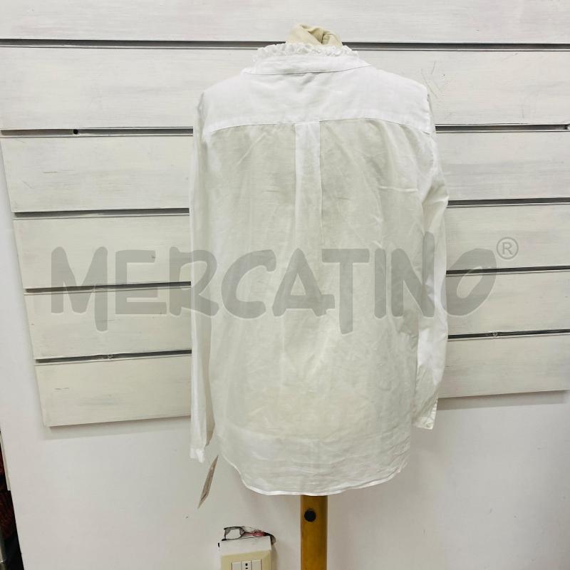 CAMICIA DONNA MARELLA BIANCA SCOLLO ROUCHES | Mercatino dell'Usato Lago patria - giugliano in c. 5