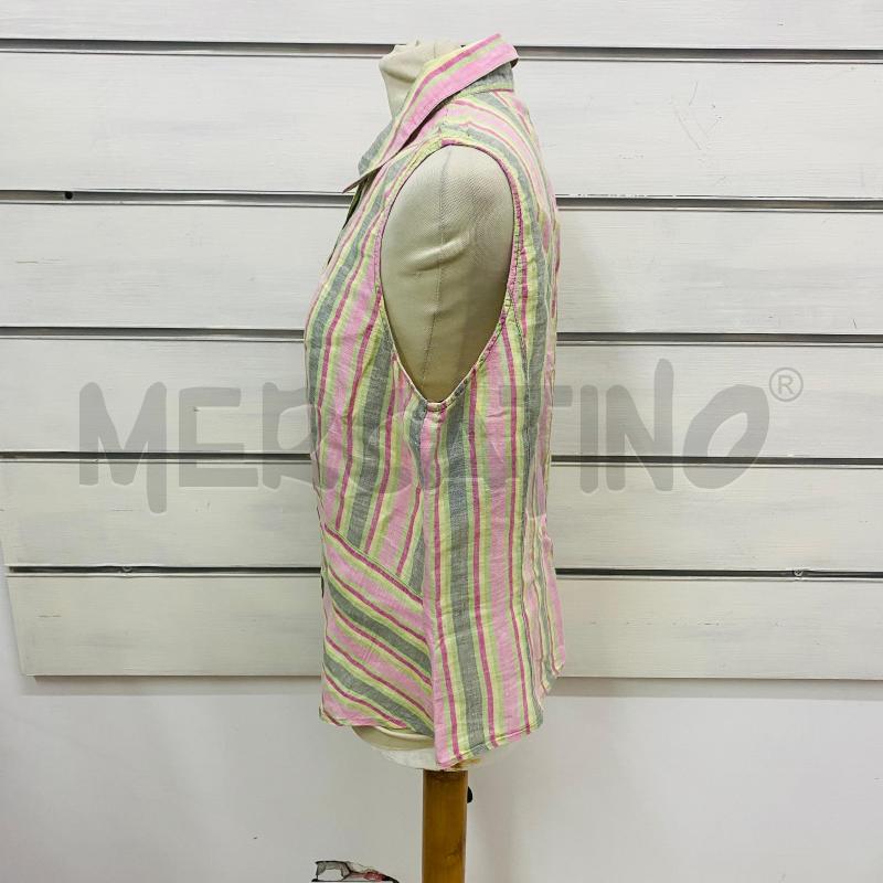 CAMICIA DONNA MARELLA RIGHE MULTICOLORE SMANICATA | Mercatino dell'Usato Lago patria - giugliano in c. 5