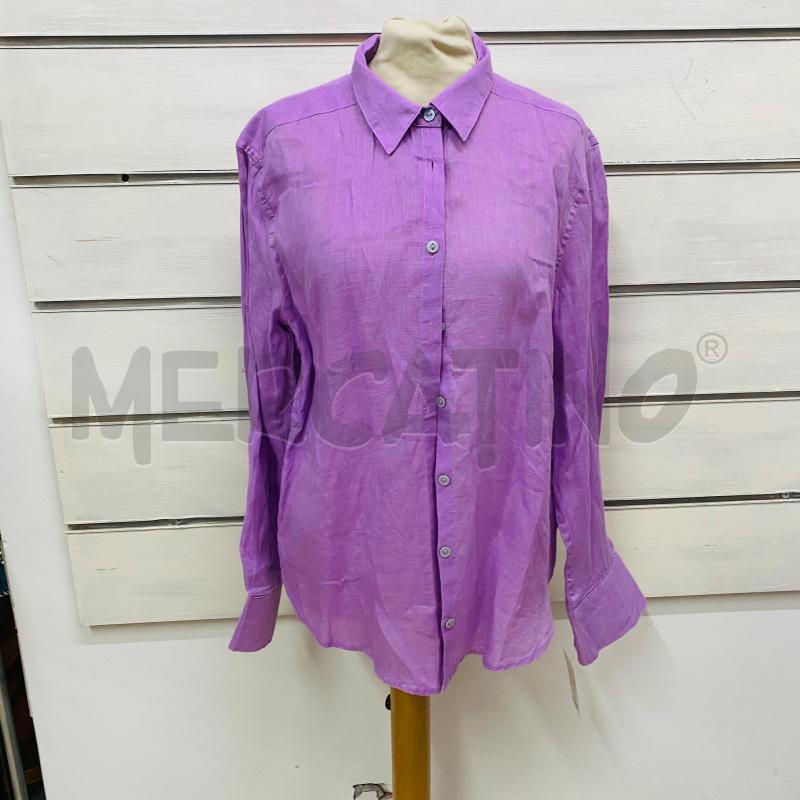 CAMICIA DONNA MARKUP VIOLA VIOLA LINO BOTTONI GRIGI | Mercatino dell'Usato Lago patria - giugliano in c. 1