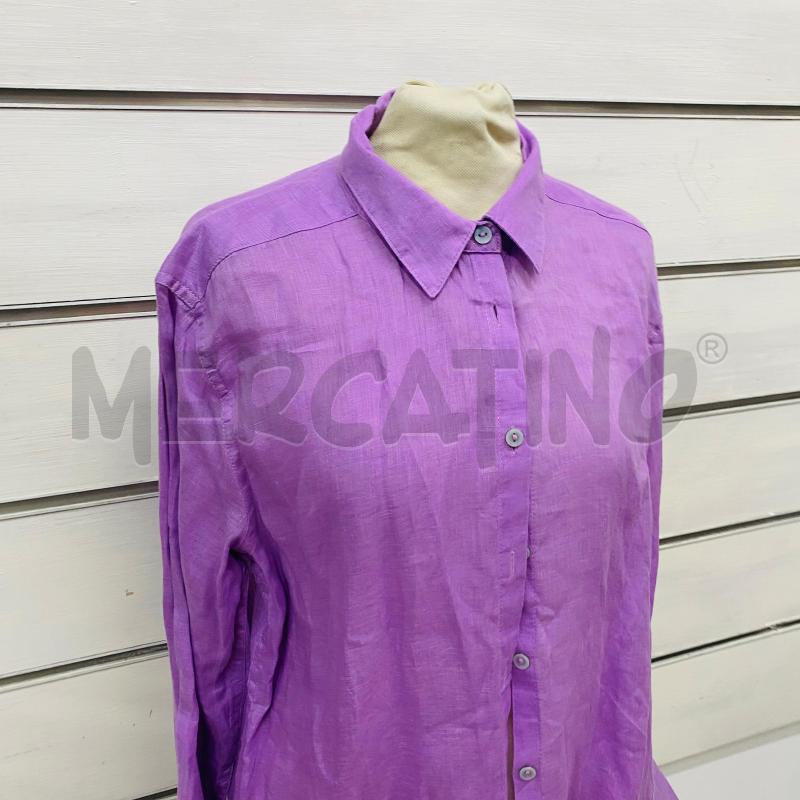 CAMICIA DONNA MARKUP VIOLA VIOLA LINO BOTTONI GRIGI | Mercatino dell'Usato Lago patria - giugliano in c. 2