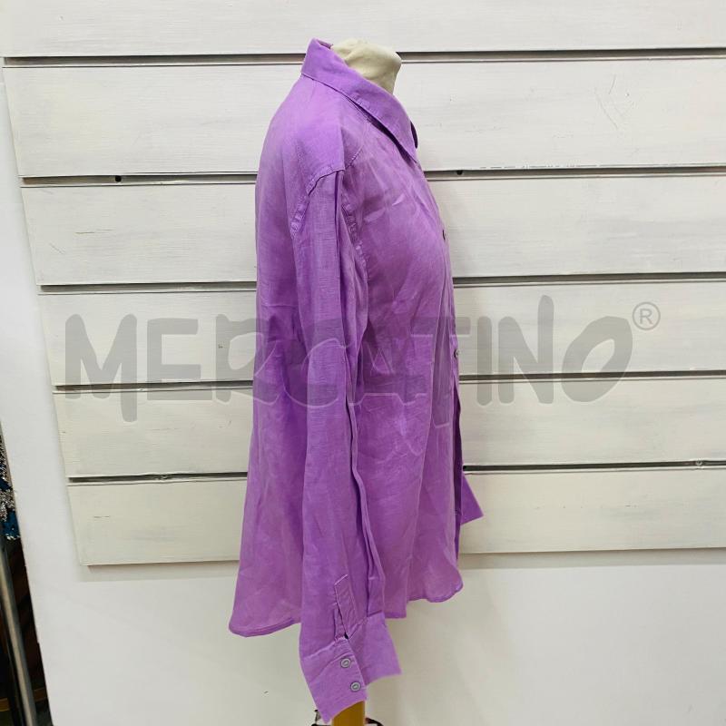 CAMICIA DONNA MARKUP VIOLA VIOLA LINO BOTTONI GRIGI | Mercatino dell'Usato Lago patria - giugliano in c. 3