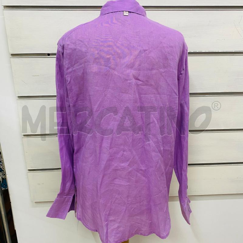 CAMICIA DONNA MARKUP VIOLA VIOLA LINO BOTTONI GRIGI | Mercatino dell'Usato Lago patria - giugliano in c. 4