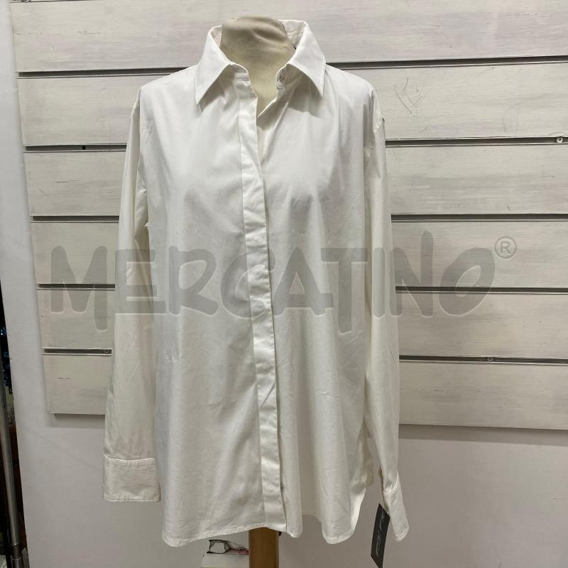 CAMICIA DONNA MAXMARA BIANCA BOTTONI GIOIELLO CLIPS | Mercatino dell'Usato Lago patria - giugliano in c. 1
