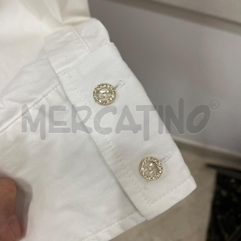 CAMICIA DONNA MAXMARA BIANCA BOTTONI GIOIELLO CLIPS | Mercatino dell'Usato Lago patria - giugliano in c. 4