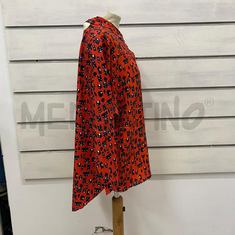 CAMICIA DONNA MAX&CO ROSSA FANTASIA CASE NERE | Mercatino dell'Usato Lago patria - giugliano in c. 3