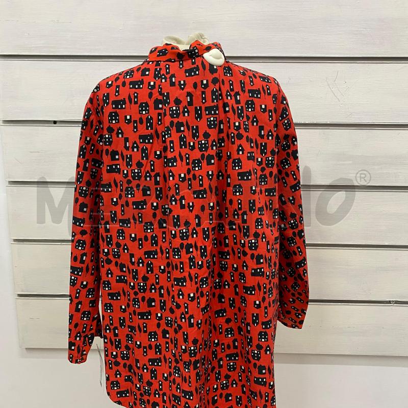 CAMICIA DONNA MAX&CO ROSSA FANTASIA CASE NERE | Mercatino dell'Usato Lago patria - giugliano in c. 4