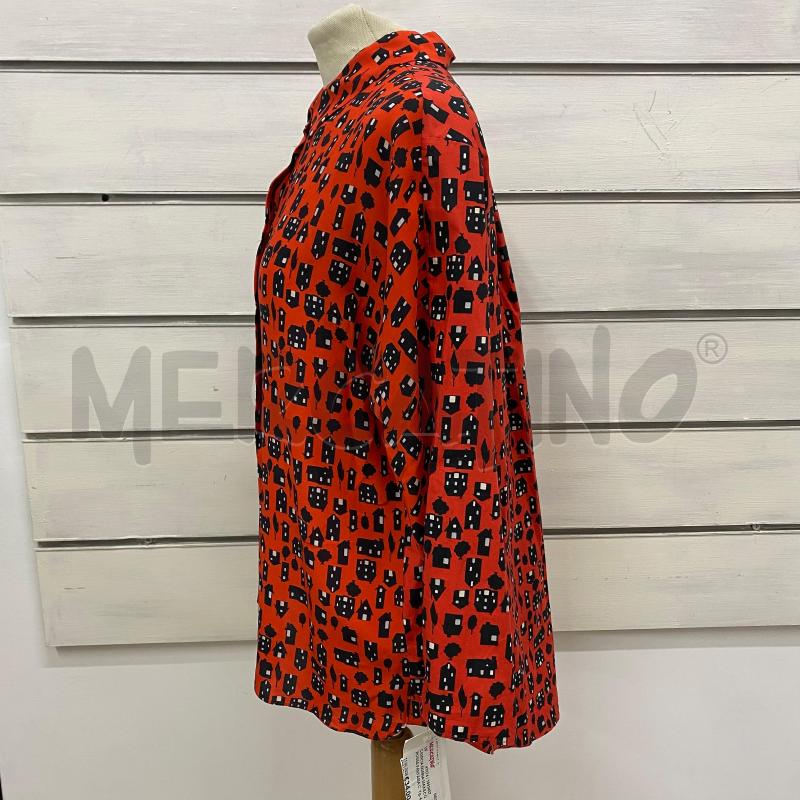 CAMICIA DONNA MAX&CO ROSSA FANTASIA CASE NERE | Mercatino dell'Usato Lago patria - giugliano in c. 5