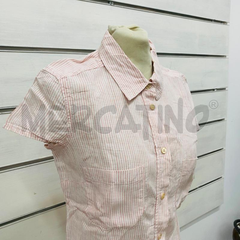 CAMICIA DONNA MAX MARA RIGA BIANCO ROSA | Mercatino dell'Usato Lago patria - giugliano in c. 2