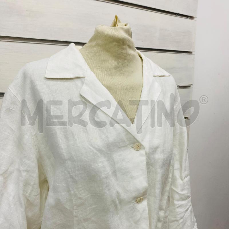 CAMICIA DONNA PERSONA LINO BIANCO CROP DA LAVARE | Mercatino dell'Usato Lago patria - giugliano in c. 2