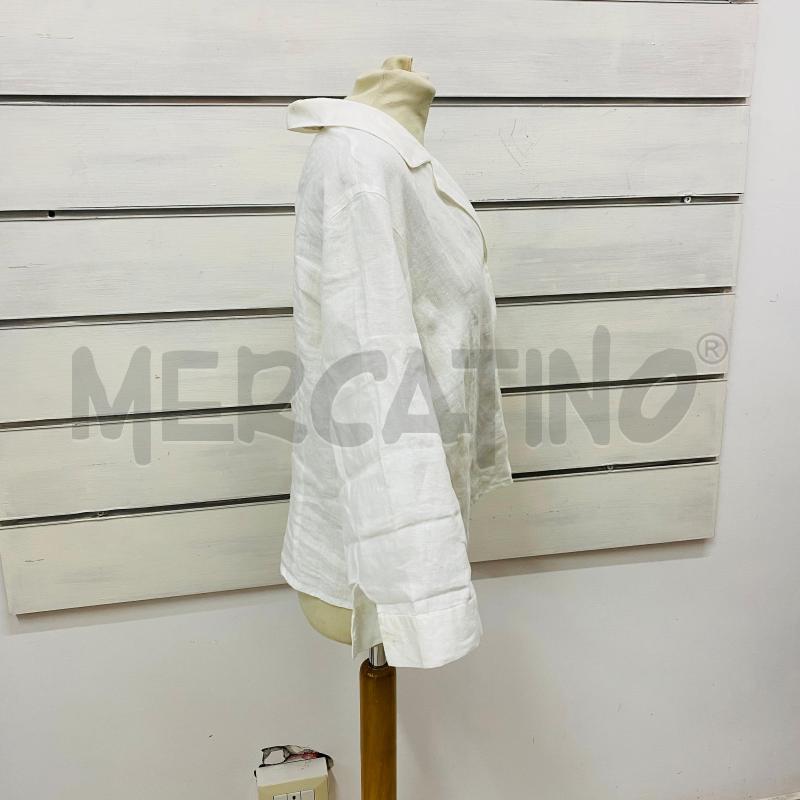CAMICIA DONNA PERSONA LINO BIANCO CROP DA LAVARE | Mercatino dell'Usato Lago patria - giugliano in c. 3