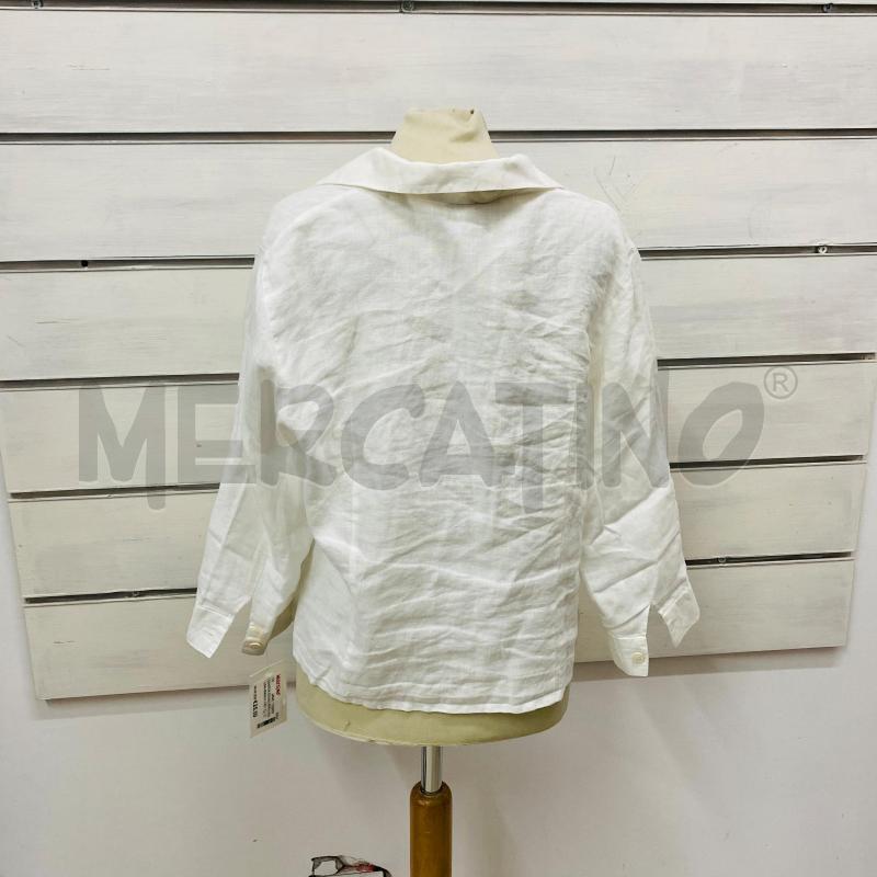 CAMICIA DONNA PERSONA LINO BIANCO CROP DA LAVARE | Mercatino dell'Usato Lago patria - giugliano in c. 4