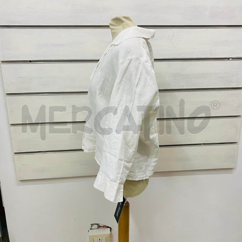CAMICIA DONNA PERSONA LINO BIANCO CROP DA LAVARE | Mercatino dell'Usato Lago patria - giugliano in c. 5