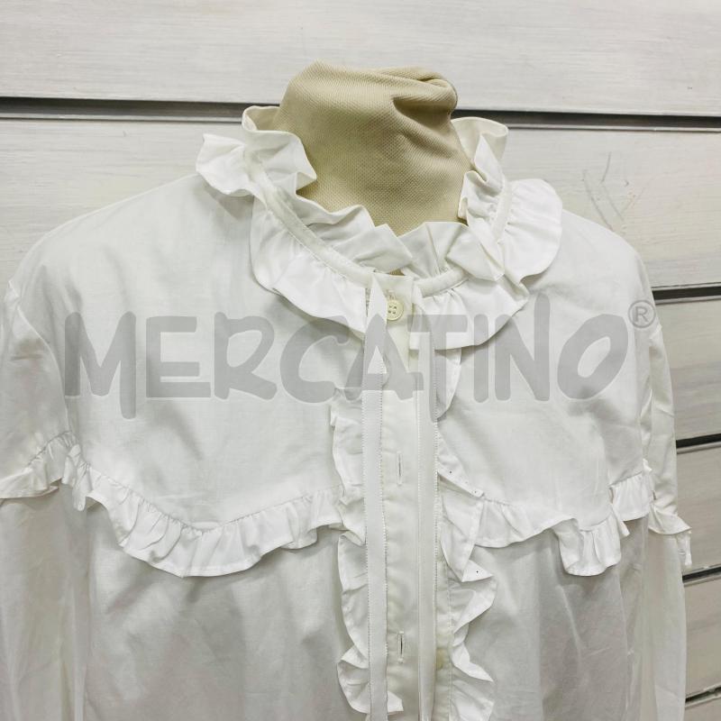 CAMICIA DONNA PINKO BIANCA ROUCHES | Mercatino dell'Usato Lago patria - giugliano in c. 2