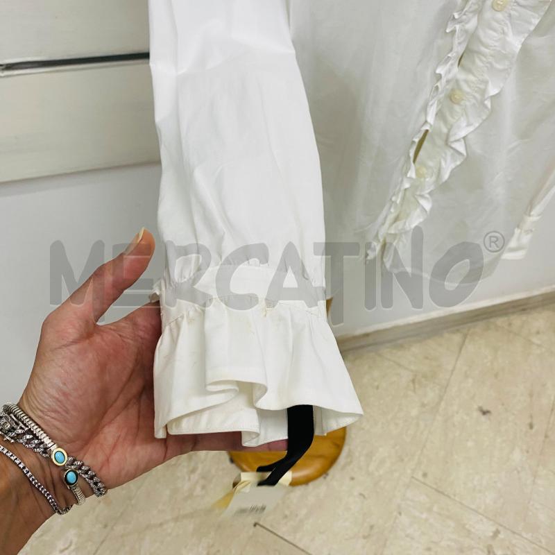 CAMICIA DONNA PINKO BIANCA ROUCHES | Mercatino dell'Usato Lago patria - giugliano in c. 3