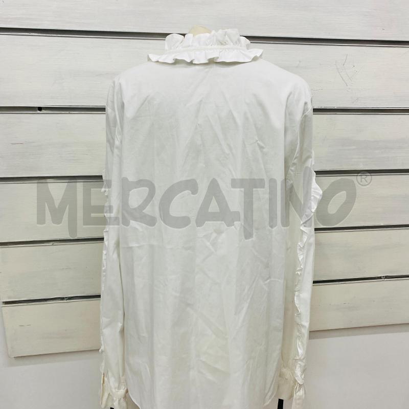 CAMICIA DONNA PINKO BIANCA ROUCHES | Mercatino dell'Usato Lago patria - giugliano in c. 5