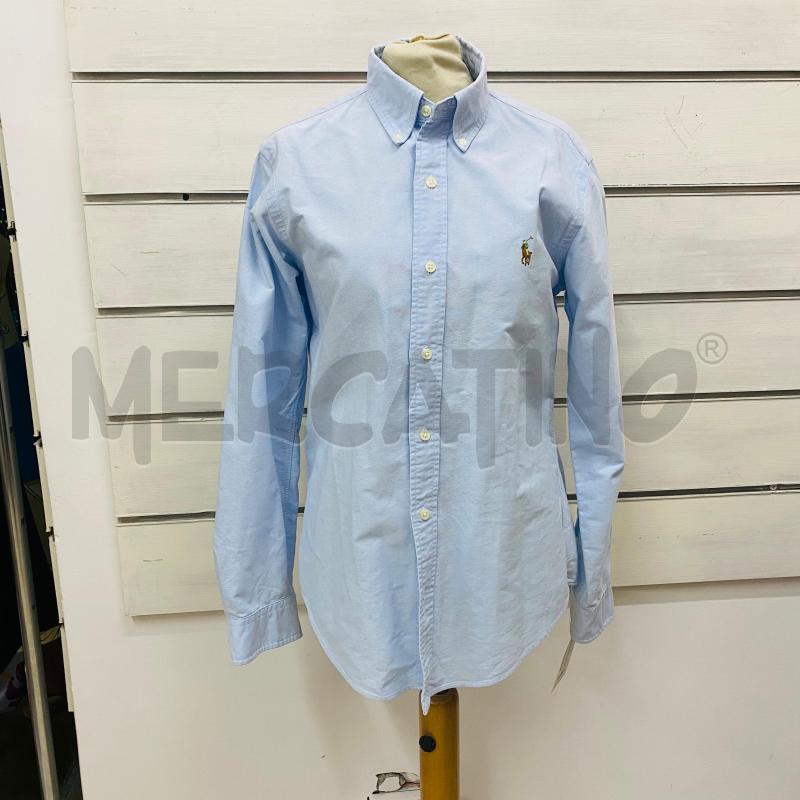 CAMICIA DONNA RALPH LAUREN AZZURRA LOGO COLORATO | Mercatino dell'Usato Lago patria - giugliano in c. 1