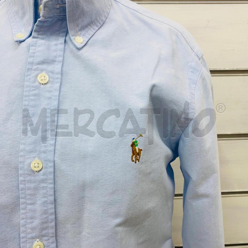 CAMICIA DONNA RALPH LAUREN AZZURRA LOGO COLORATO | Mercatino dell'Usato Lago patria - giugliano in c. 2