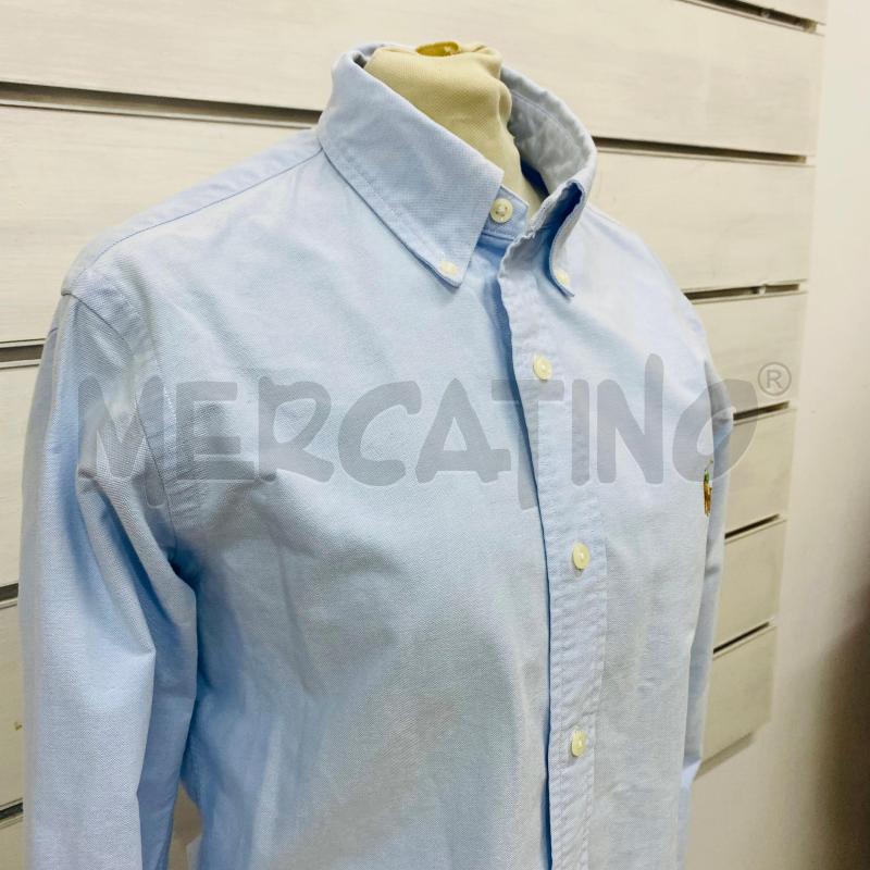 CAMICIA DONNA RALPH LAUREN AZZURRA LOGO COLORATO | Mercatino dell'Usato Lago patria - giugliano in c. 3