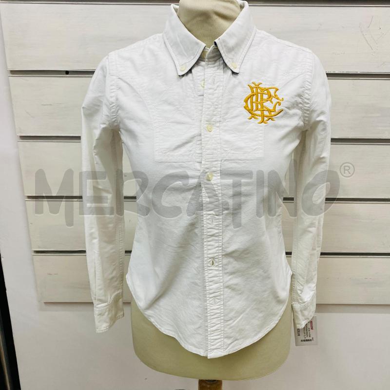CAMICIA DONNA RALPH LAUREN BIANCA LOGO DORATO  | Mercatino dell'Usato Lago patria - giugliano in c. 1