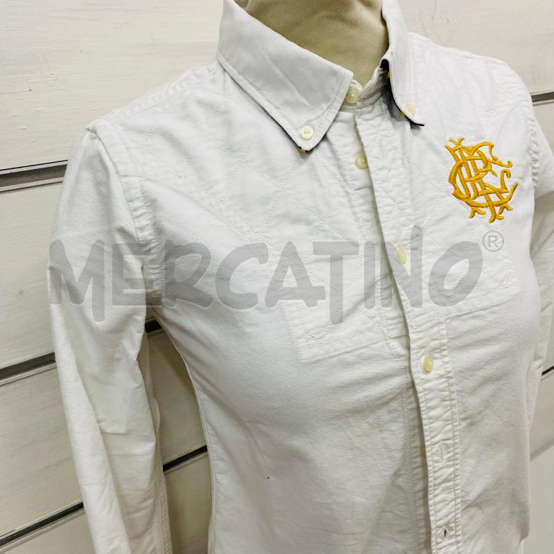 CAMICIA DONNA RALPH LAUREN BIANCA LOGO DORATO  | Mercatino dell'Usato Lago patria - giugliano in c. 3