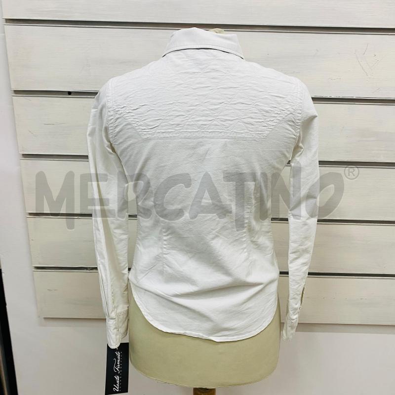 CAMICIA DONNA RALPH LAUREN BIANCA LOGO DORATO  | Mercatino dell'Usato Lago patria - giugliano in c. 5