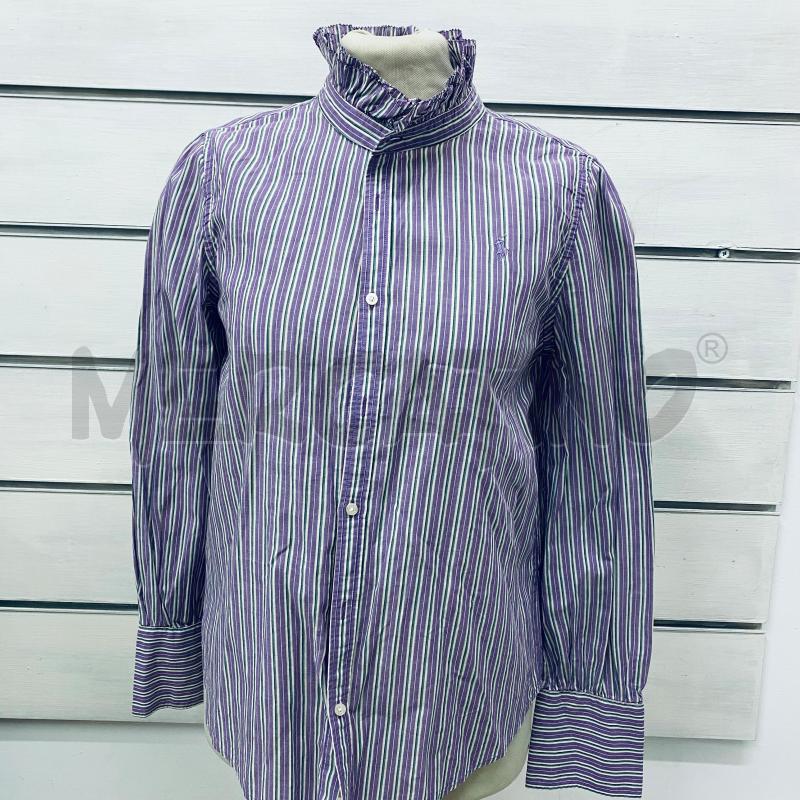CAMICIA DONNA RALPH LAUREN RIGA VIOLA VERDE ROUCHES | Mercatino dell'Usato Lago patria - giugliano in c. 1