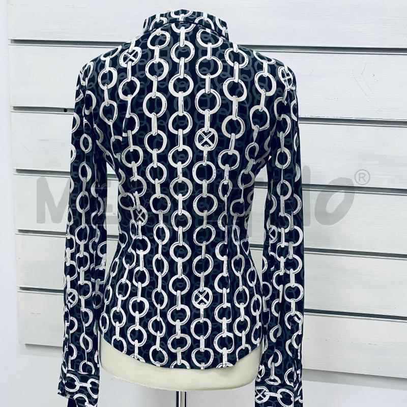 CAMICIA DONNA RICHMOND NERA DISEGNI CATENE  | Mercatino dell'Usato Lago patria - giugliano in c. 3