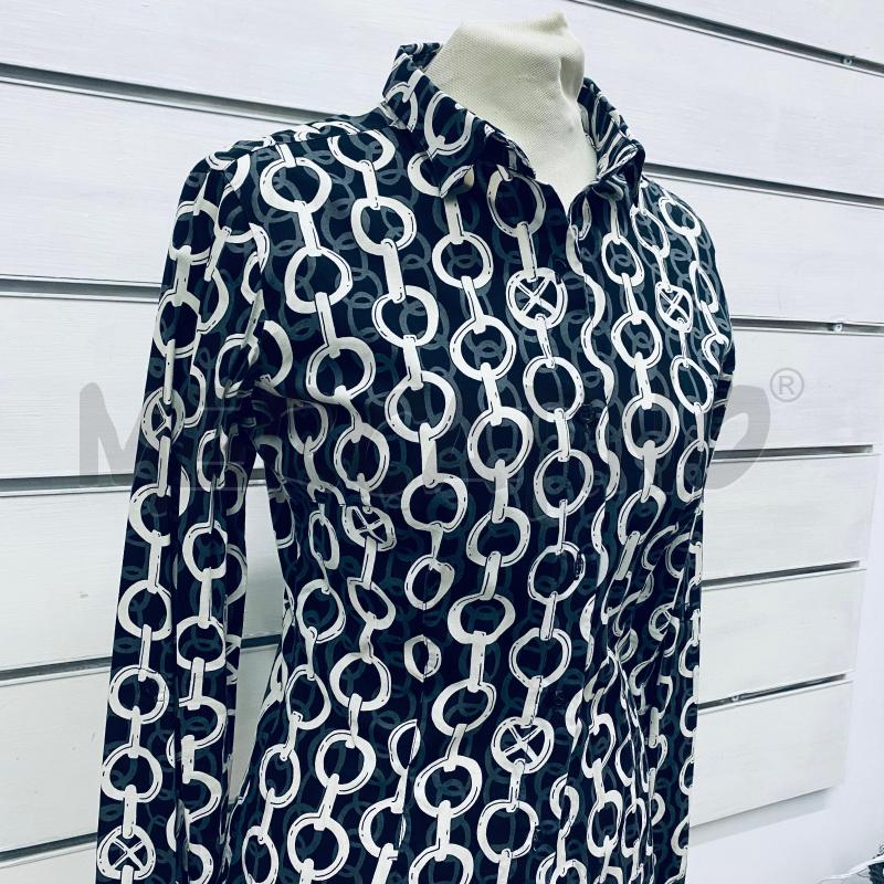 CAMICIA DONNA RICHMOND NERA DISEGNI CATENE  | Mercatino dell'Usato Lago patria - giugliano in c. 4
