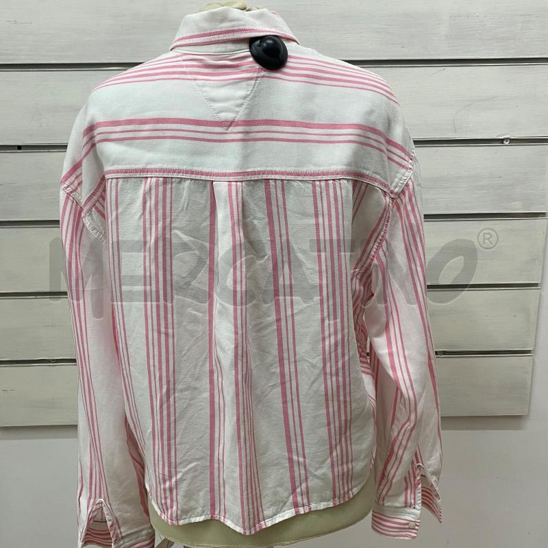 CAMICIA DONNA TOMMY JEANS BIANCA RIGA ROSA | Mercatino dell'Usato Lago patria - giugliano in c. 4