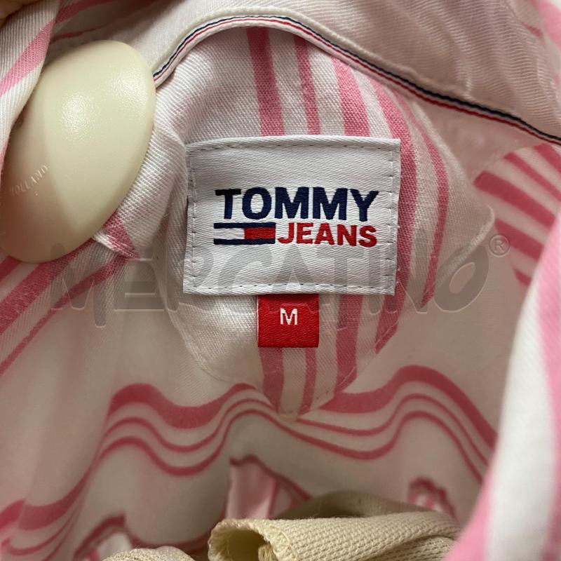 CAMICIA DONNA TOMMY JEANS BIANCA RIGA ROSA | Mercatino dell'Usato Lago patria - giugliano in c. 5