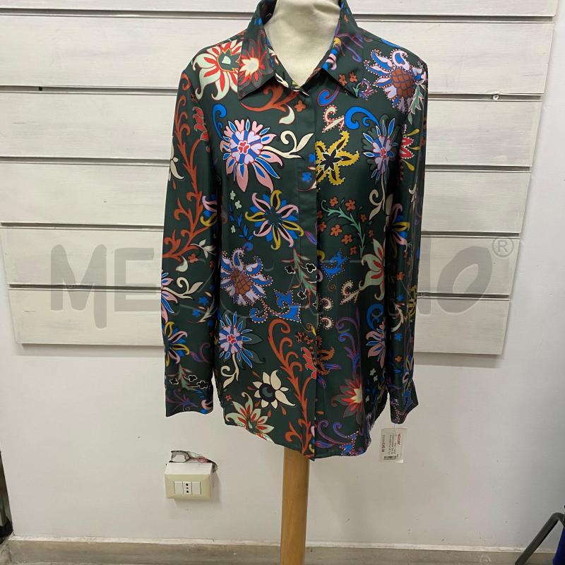 CAMICIA DONNA TORY BURCH VERDE FANTASIA FLOREALE  | Mercatino dell'Usato Lago patria - giugliano in c. 1
