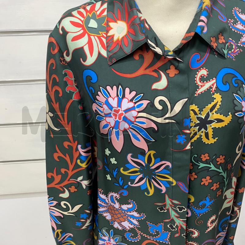CAMICIA DONNA TORY BURCH VERDE FANTASIA FLOREALE  | Mercatino dell'Usato Lago patria - giugliano in c. 3