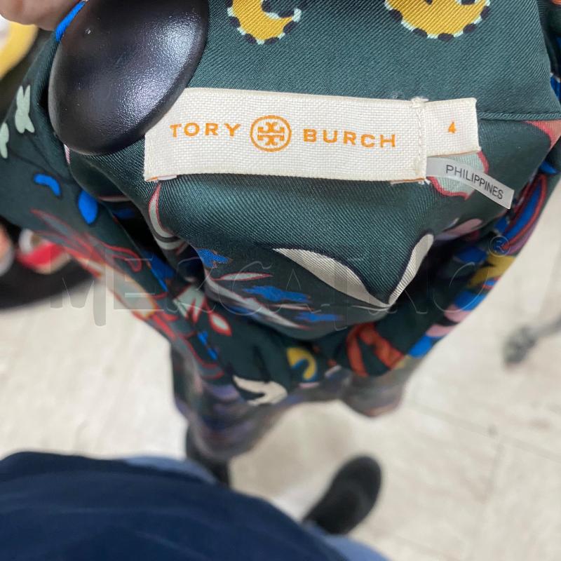 CAMICIA DONNA TORY BURCH VERDE FANTASIA FLOREALE  | Mercatino dell'Usato Lago patria - giugliano in c. 5