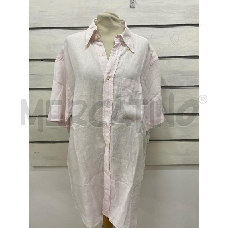 CAMICIA UOMO GORENA ROSA PALLINO LINO MEZZA MANICA | Mercatino dell'Usato Lago patria - giugliano in c. 1