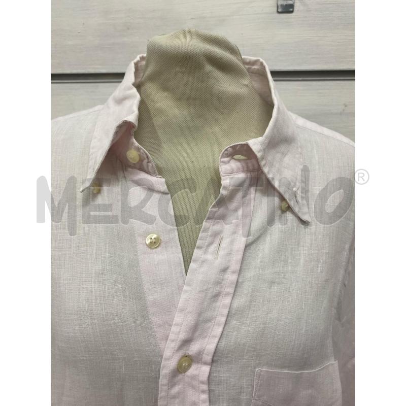 CAMICIA UOMO GORENA ROSA PALLINO LINO MEZZA MANICA | Mercatino dell'Usato Lago patria - giugliano in c. 2