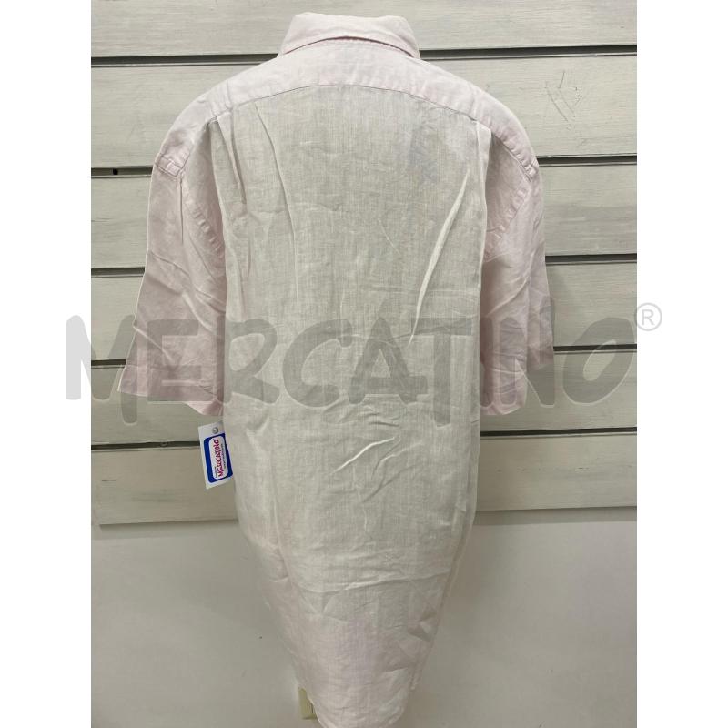 CAMICIA UOMO GORENA ROSA PALLINO LINO MEZZA MANICA | Mercatino dell'Usato Lago patria - giugliano in c. 4