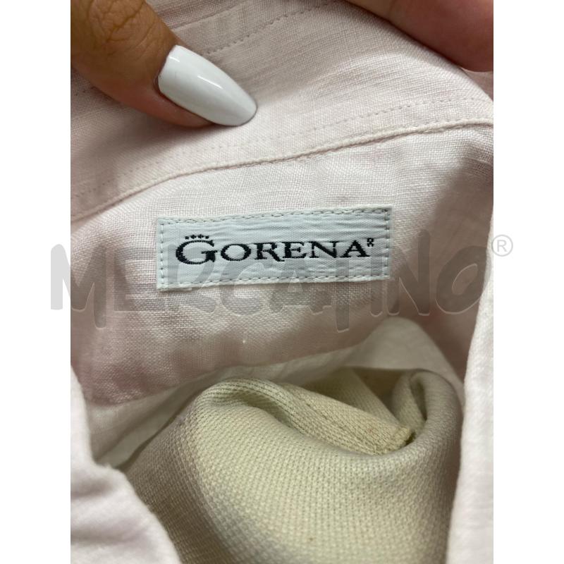 CAMICIA UOMO GORENA ROSA PALLINO LINO MEZZA MANICA | Mercatino dell'Usato Lago patria - giugliano in c. 5