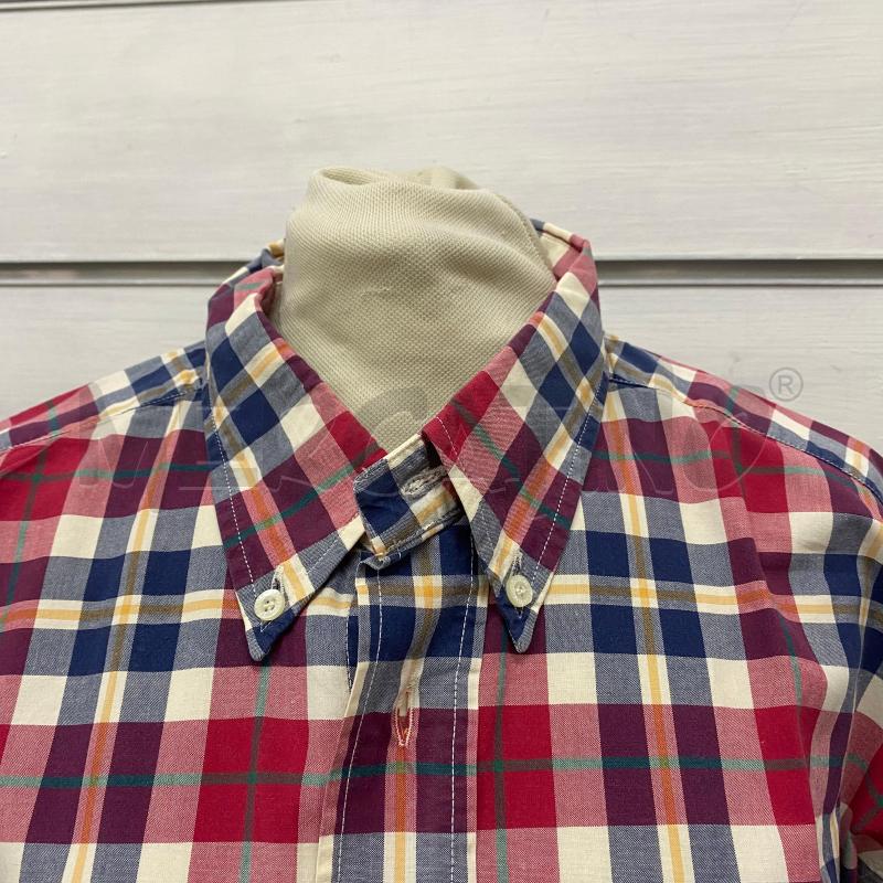 CAMICIA UOMO LACOSTE SCOZZESE BLU ROSSA QUADRATI MEZZA MANICA | Mercatino dell'Usato Lago patria - giugliano in c. 2