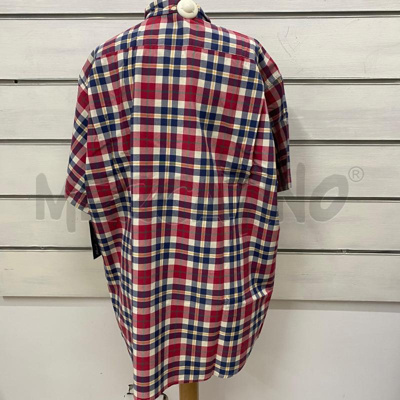 CAMICIA UOMO LACOSTE SCOZZESE BLU ROSSA QUADRATI MEZZA MANICA | Mercatino dell'Usato Lago patria - giugliano in c. 4
