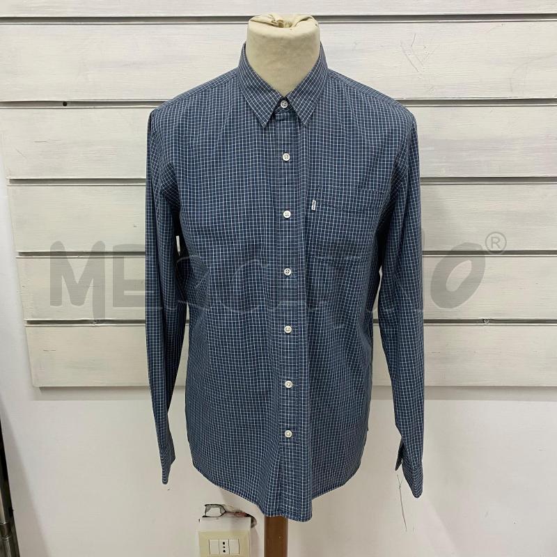CAMICIA UOMO LEVIS QUADRO BLU BIANCO | Mercatino dell'Usato Lago patria - giugliano in c. 1