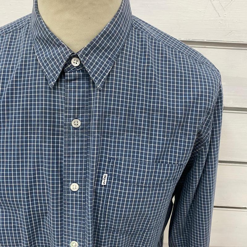 CAMICIA UOMO LEVIS QUADRO BLU BIANCO | Mercatino dell'Usato Lago patria - giugliano in c. 4