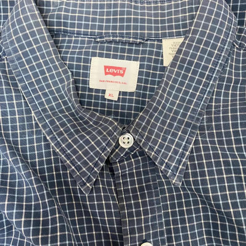 CAMICIA UOMO LEVIS QUADRO BLU BIANCO | Mercatino dell'Usato Lago patria - giugliano in c. 5