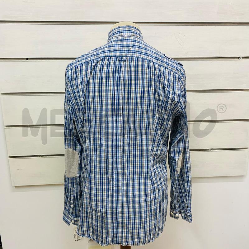 CAMICIA UOMO PAOLO PECORA BIANCA SCOZZESE BLU  | Mercatino dell'Usato Lago patria - giugliano in c. 4