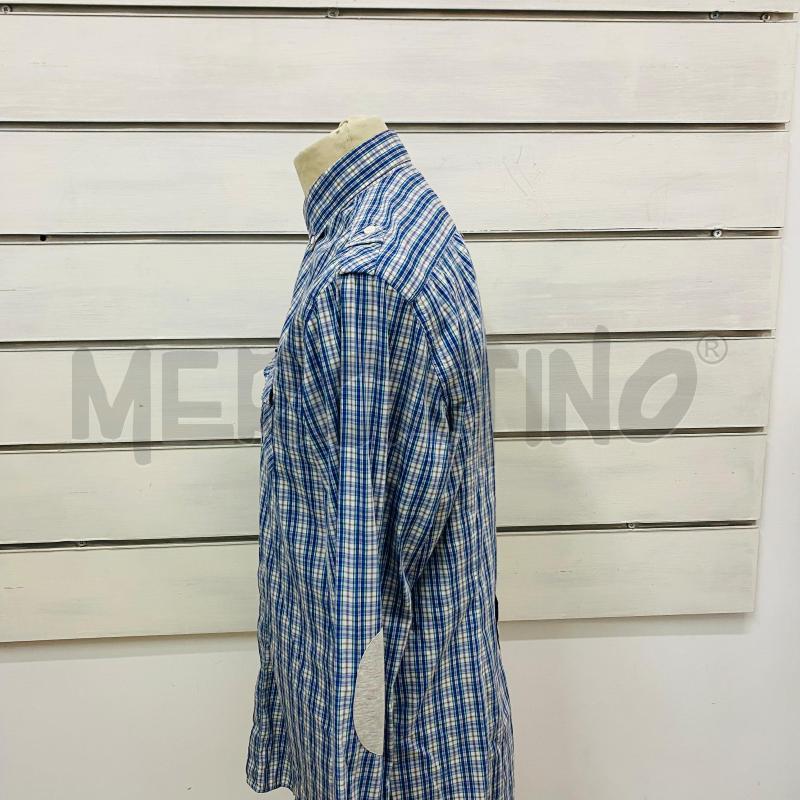 CAMICIA UOMO PAOLO PECORA BIANCA SCOZZESE BLU  | Mercatino dell'Usato Lago patria - giugliano in c. 5