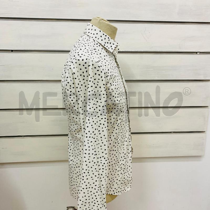 CAMICIA UOMO PATRIZIA PEPE BIANCA DISEGNO NERO | Mercatino dell'Usato Lago patria - giugliano in c. 3