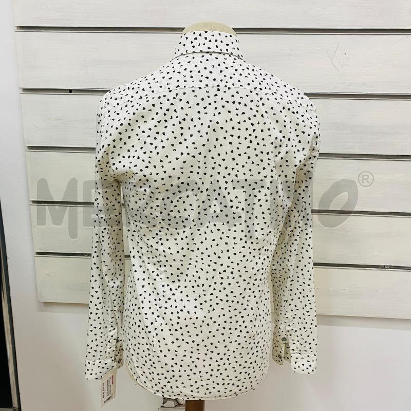 CAMICIA UOMO PATRIZIA PEPE BIANCA DISEGNO NERO | Mercatino dell'Usato Lago patria - giugliano in c. 4