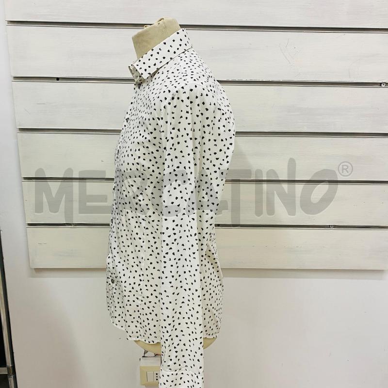 CAMICIA UOMO PATRIZIA PEPE BIANCA DISEGNO NERO | Mercatino dell'Usato Lago patria - giugliano in c. 5